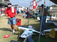 Stinger Wallace's P-47 was the fastest proped plane this year.